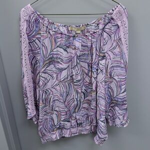 Hope & Harlow‎ Women's Multicolor Patterned TopSz XL